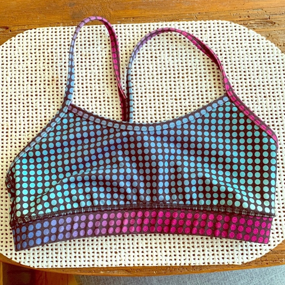 Lululemon Dots Power Y Sports Bra XS 2